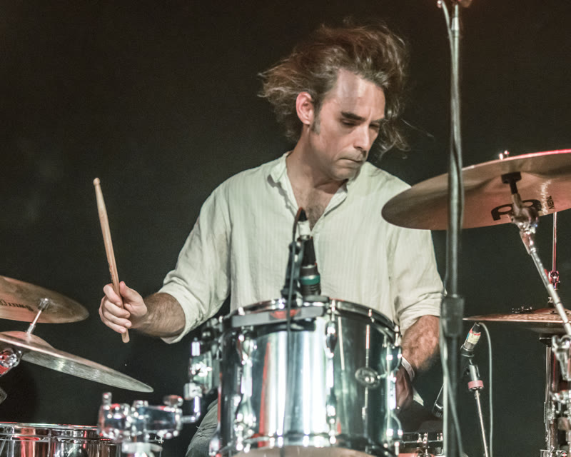 Andrew Crislip playing drums